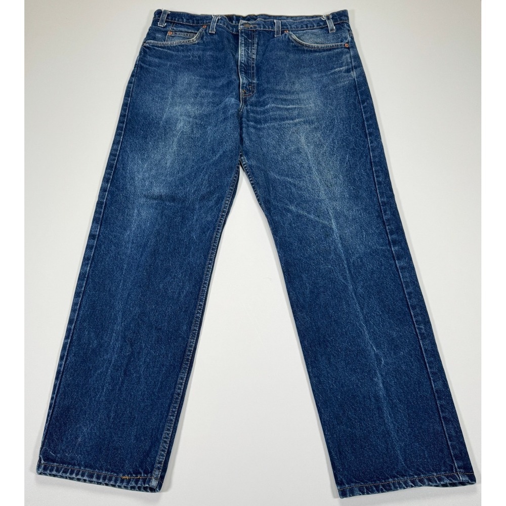 Vintage Levi's 505 Orange Tab Jeans Mens 38x30 Blue Straight Leg Denim